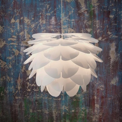 White designer ceiling lamp Zen